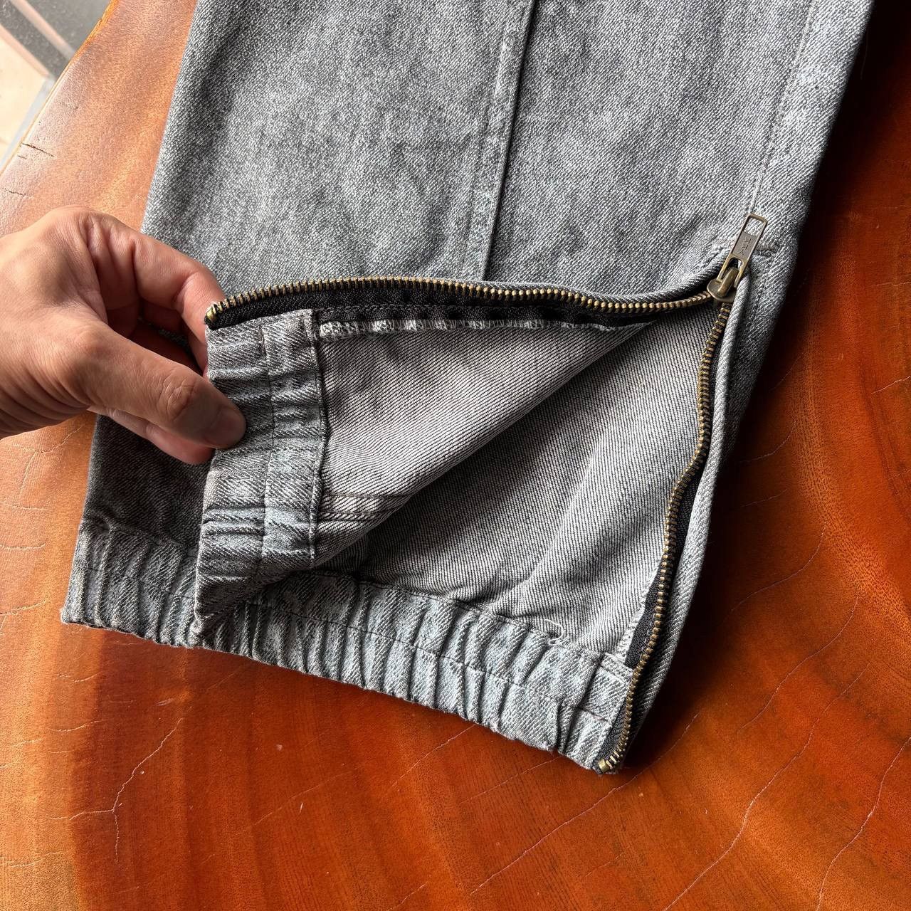 Japanese Brand Y2K Revolver Japan Parachute Style Design Grey Pants Size US 33 - 9 Thumbnail