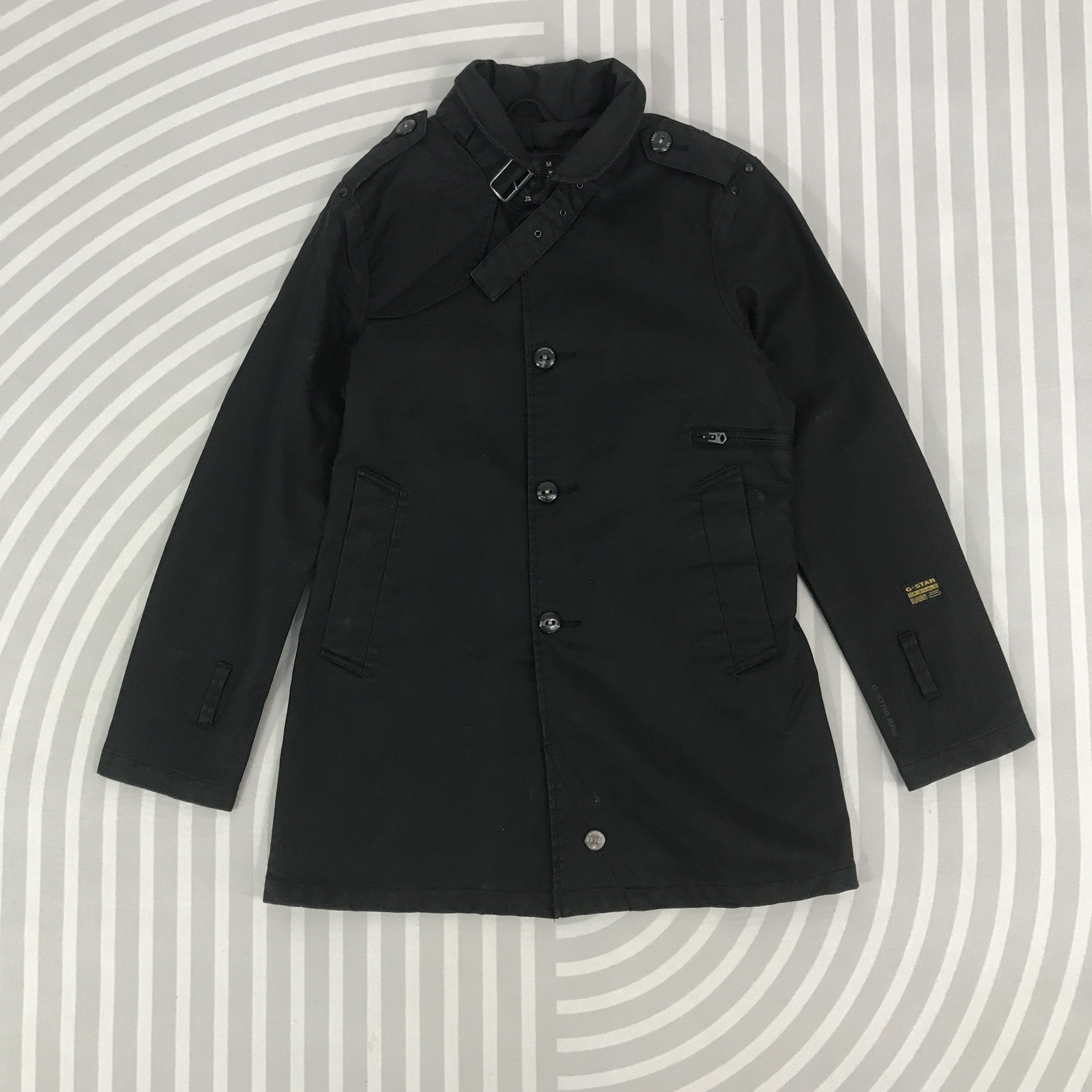 G-Star × Vintage G-star Raw japan Style Parkas Black button Denim Jacket Size US M / EU 48-50 / 2 - 1 Thumbnail