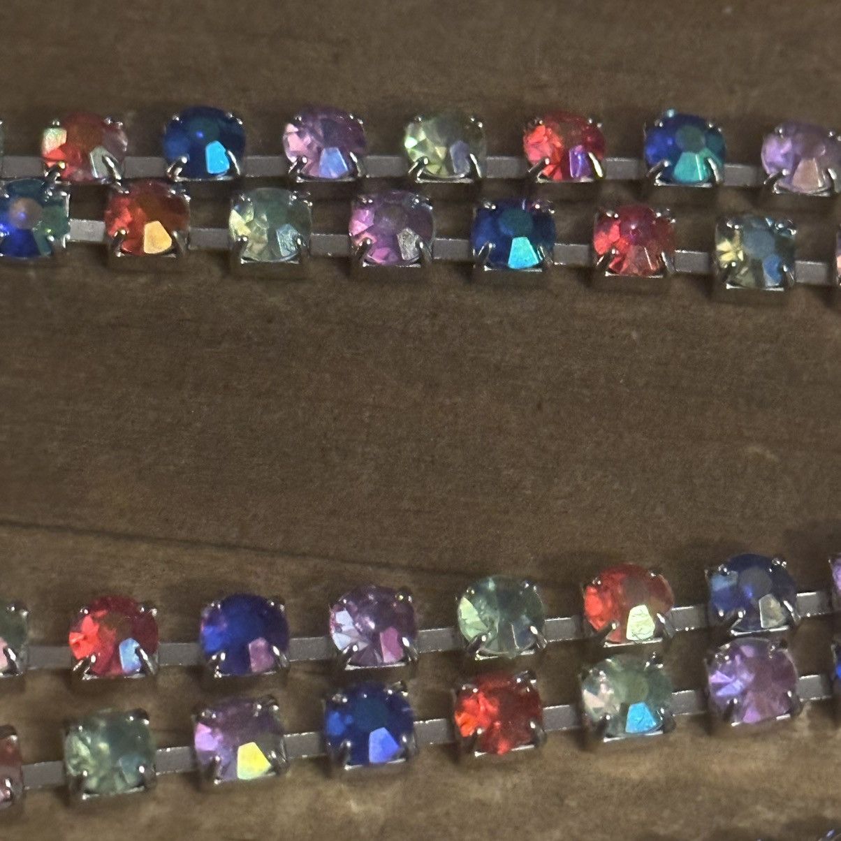 Other Long rainbow tennis necklace Size ONE SIZE - 2 Thumbnail