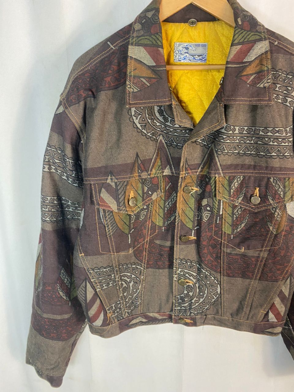 Kenzo Kenzo jeans fullprint button up trucker denim jacket Size US L / EU 52-54 / 3 - 3 Thumbnail