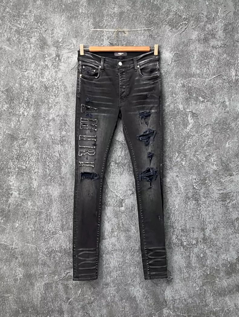 Amiri Amiri Letter Logo Destroyed Wash Denim Jeans Size US 30 / EU 46 - 1 Thumbnail