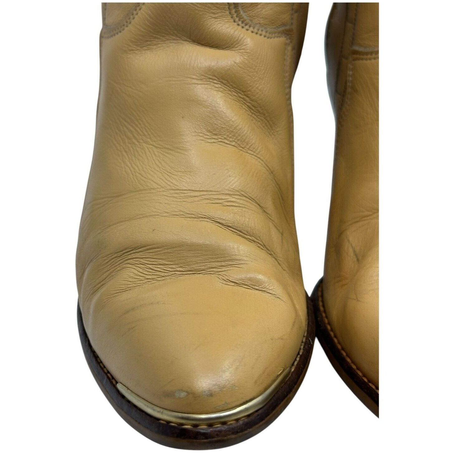 Acme Clothing Vintage ACME Womens Boots Yellow Leather Size 5.5 Made USA Size US 5.5 / IT 35.5 - 14 Thumbnail