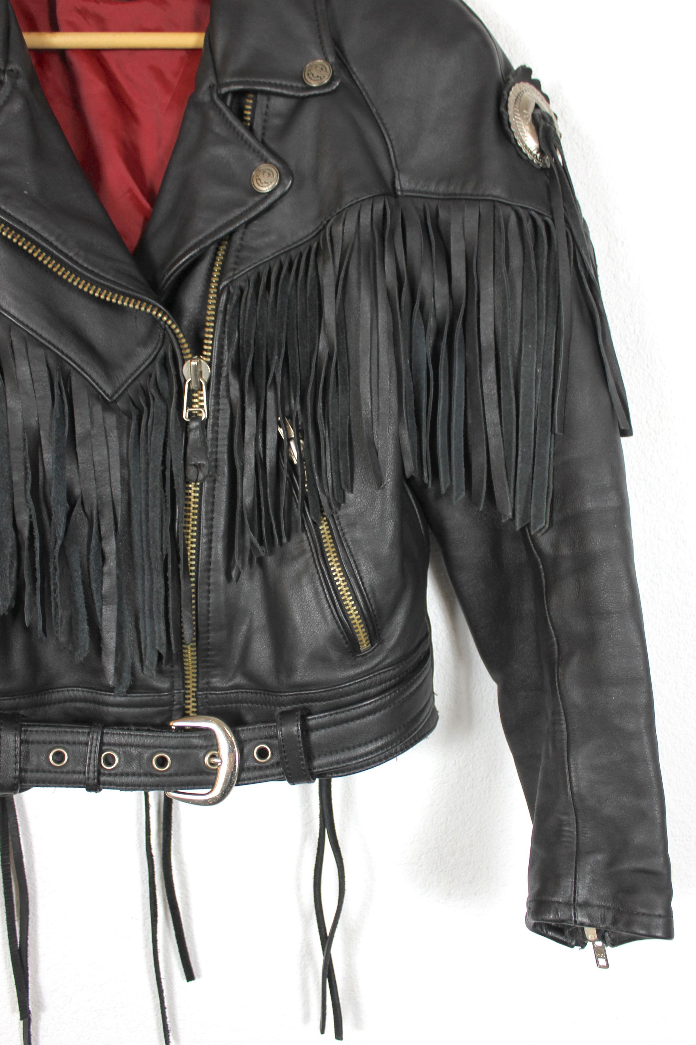 Cowboy Equipment × Leather × Vintage Echtes Leder Leather Jacket Size M Size M / US 6-8 / IT 42-44 - 4 Thumbnail