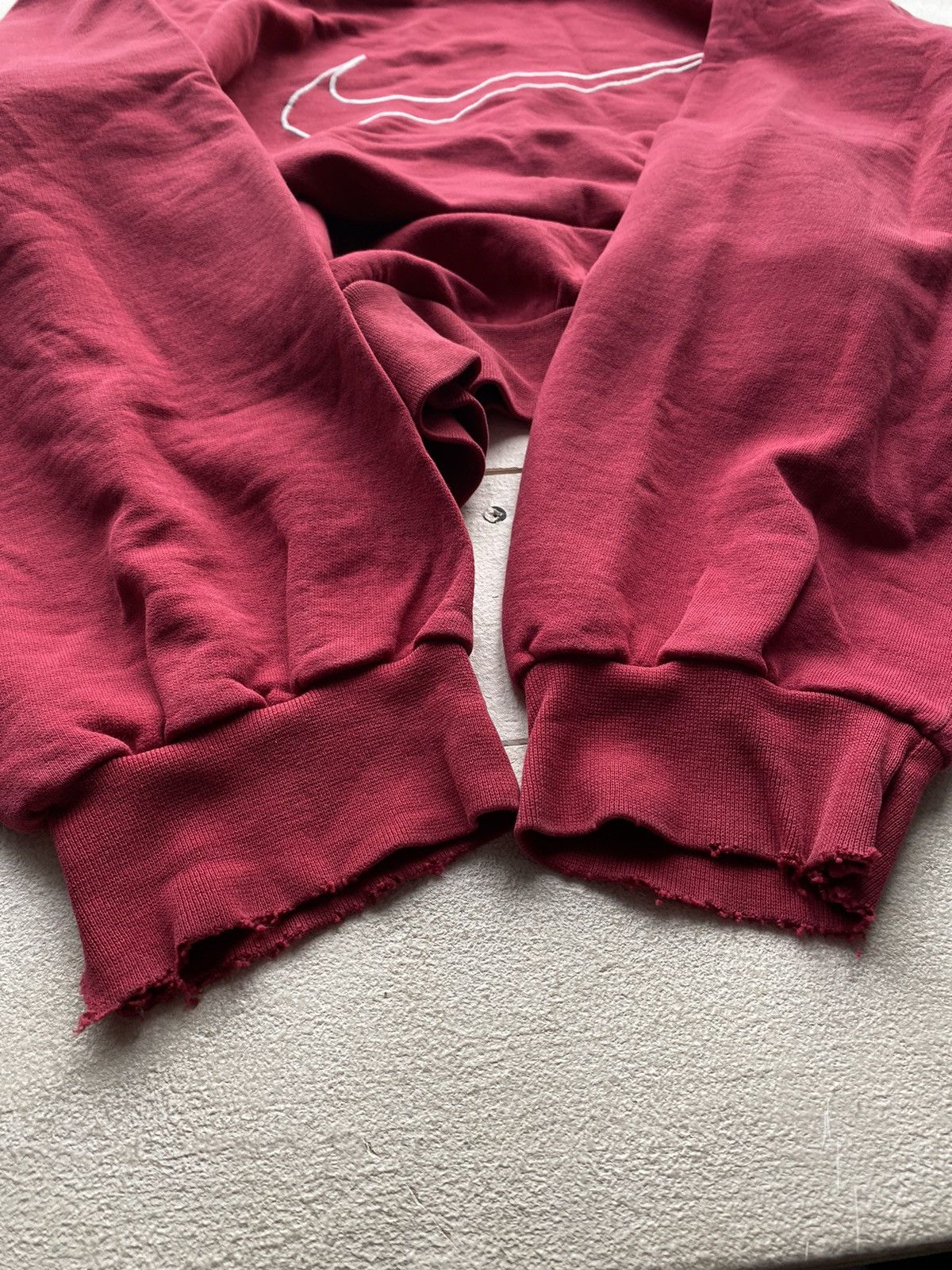 Nike × Vintage 🔥90s Nike Big Logo Swoosh Red Oversized Sweatshirt y2k rare Size US XL / EU 56 / 4 - 7 Thumbnail