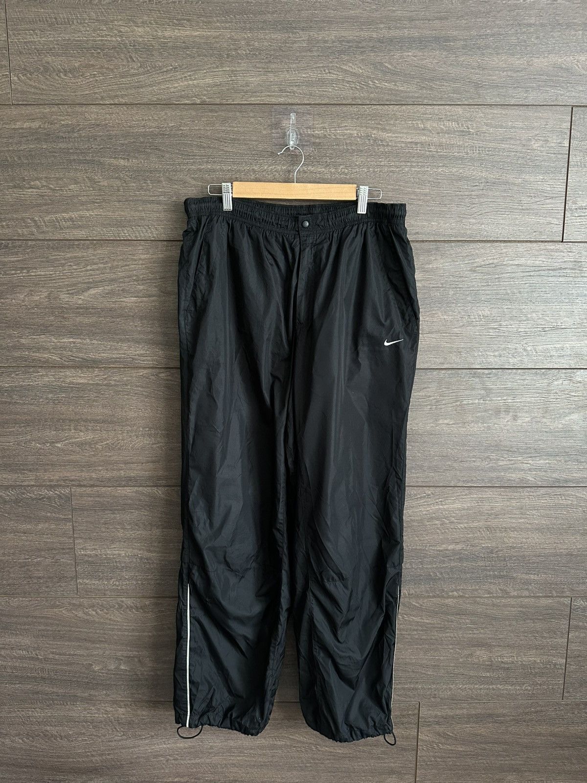 Nike Vintage 00’s Nike Mini Swoosh Y2K Nylon Track Pants Size XXL Size US 40 / EU 56 - 1 Thumbnail