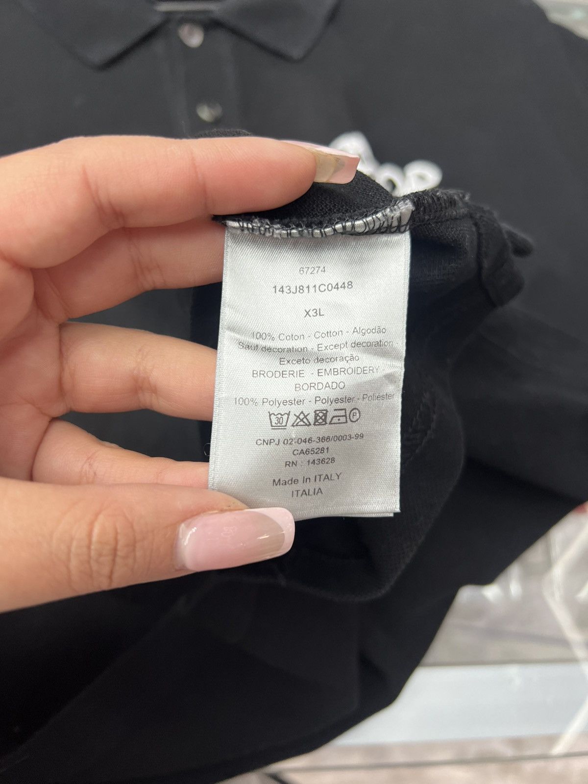 Dior Dior Black Polo Tee Short Sleeve Size US XXL / EU 58 / 5 - 9 Thumbnail