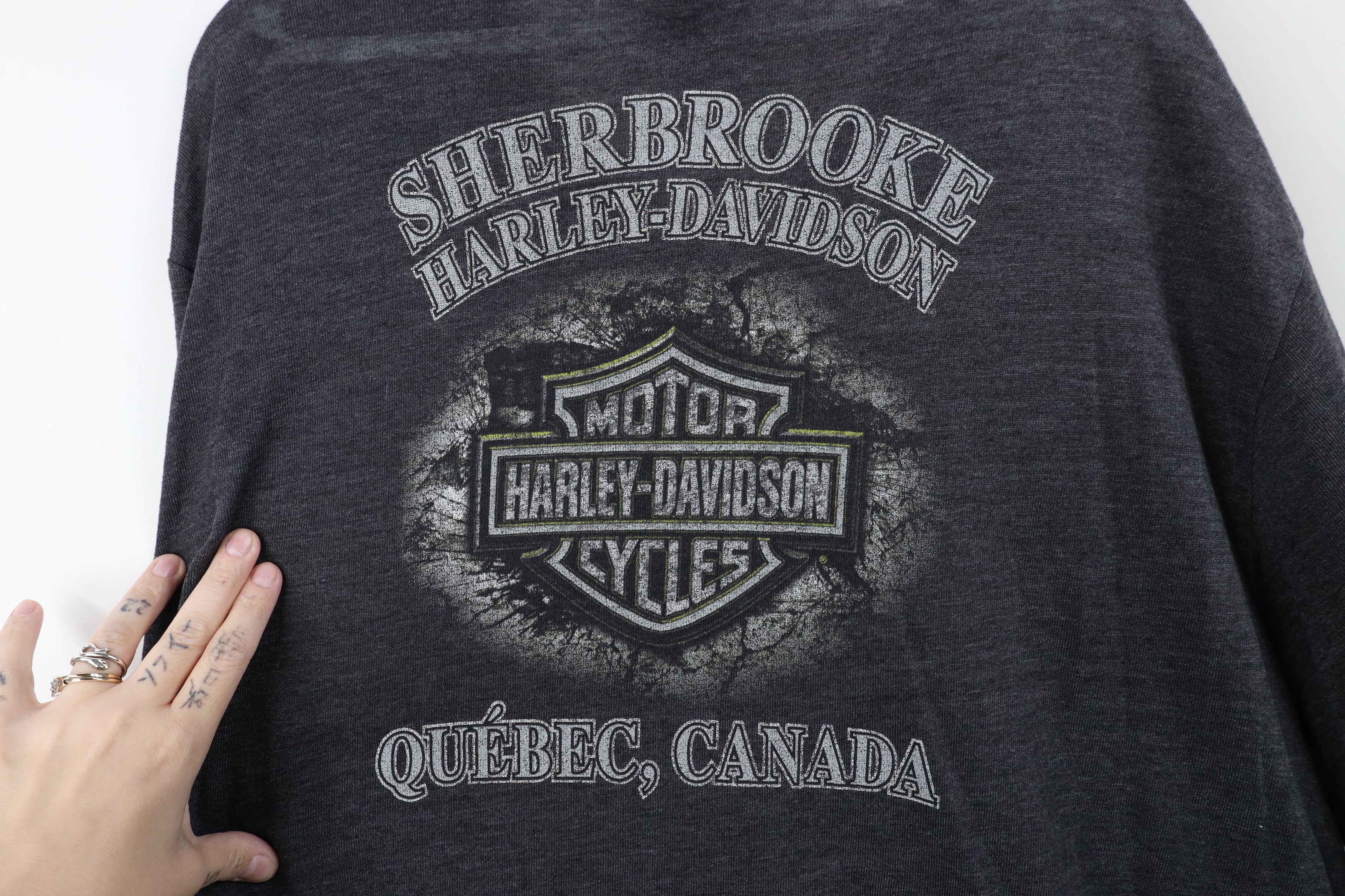Harley Davidson Vintage Y2K Harley Davidson Jersey T-Shirt Charcoal Gray Size US XXL / EU 58 / 5 - 10 Thumbnail