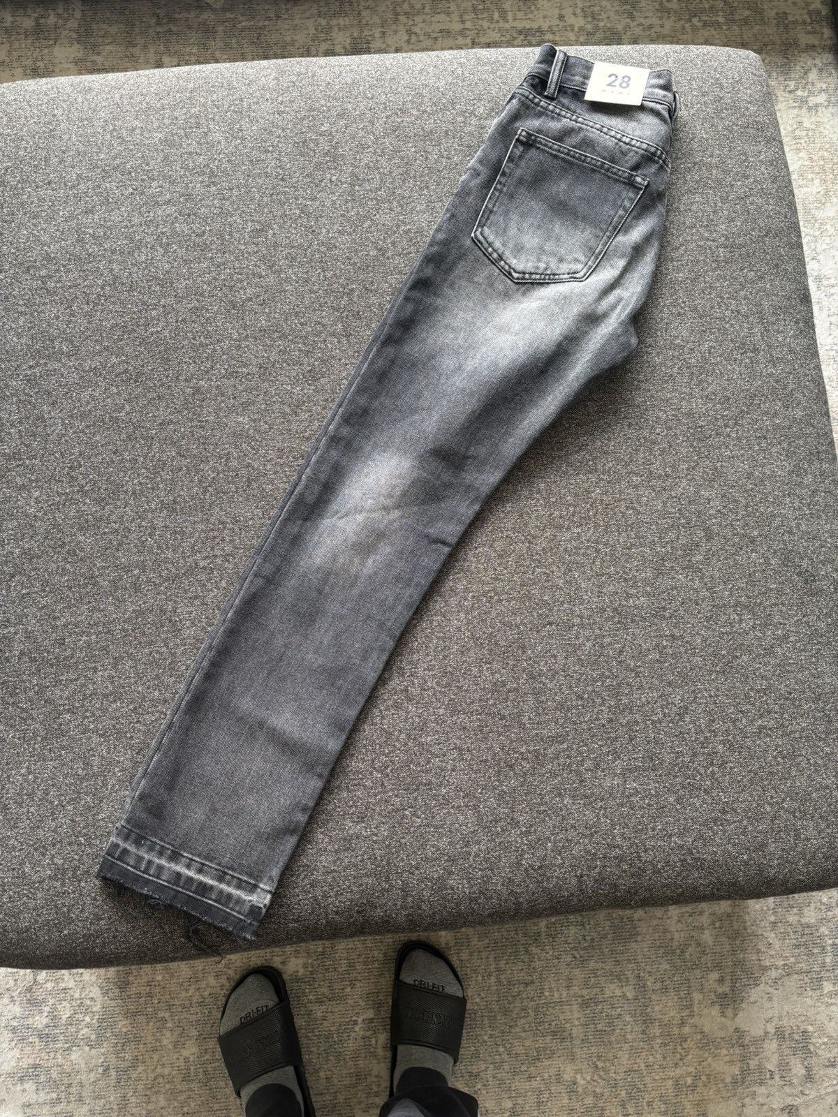 MNML MNML B212 Straight Black Denim Jeans Size US 28 / EU 44 - 4 Thumbnail