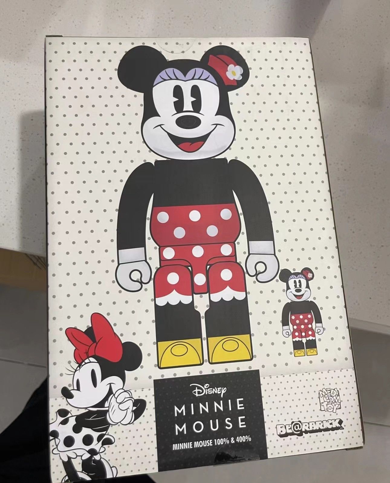 Japanese Brand × Medicom Toy Bearbrick Disney Minnie Mouse 100% & 400% Set Size ONE SIZE - 2 Thumbnail