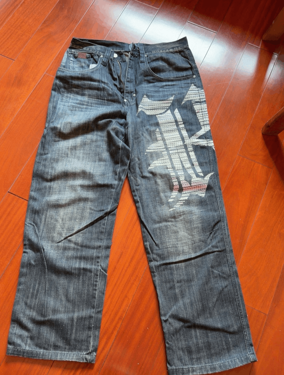 Karl Kani karl kani denim printed baggy jeans Size US 32 / EU 48 - 1 Thumbnail