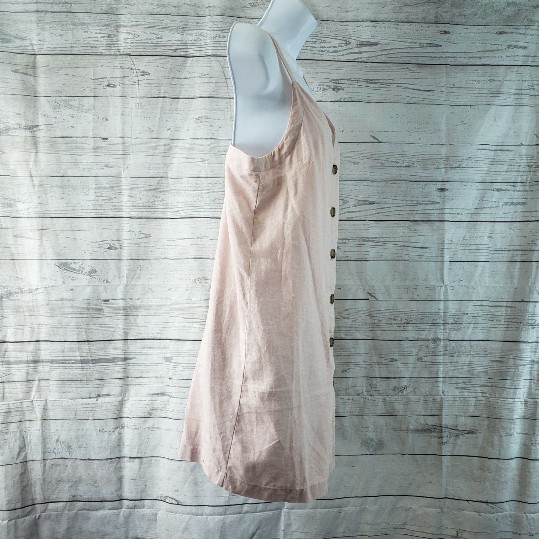 Topshop **Womens Topshop Pink Tunic Size 6 Linen Blend Sleeveless** User: Topshop Womens Tunic Top Size 6 Pink Linen Blend Sleeveless Size M / US 6-8 / IT 42-44 - 2 Thumbnail