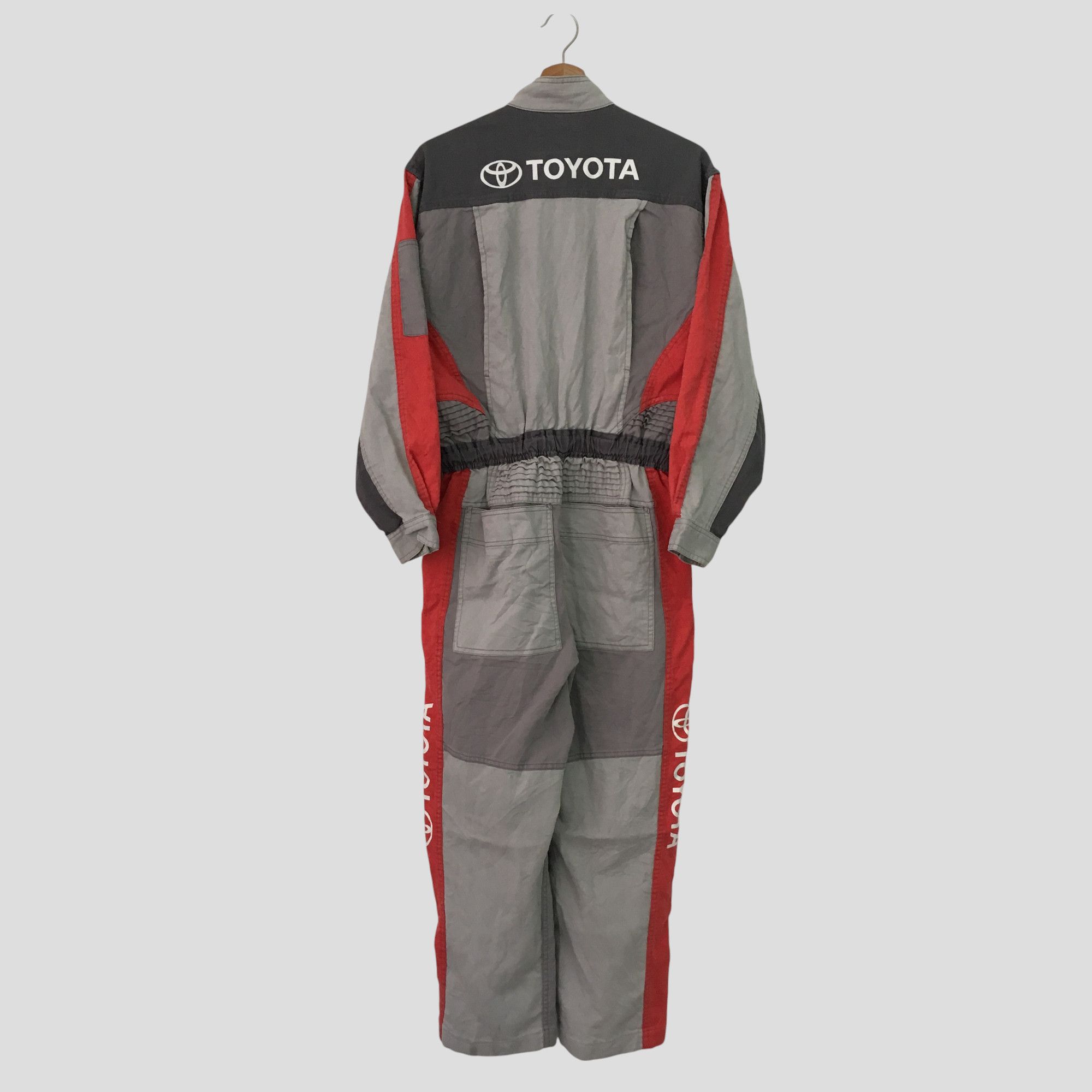 Vintage Vintage Toyota Motorsport Techno Workers Wear Coveralls Size US 30 / EU 46 - 2 Thumbnail