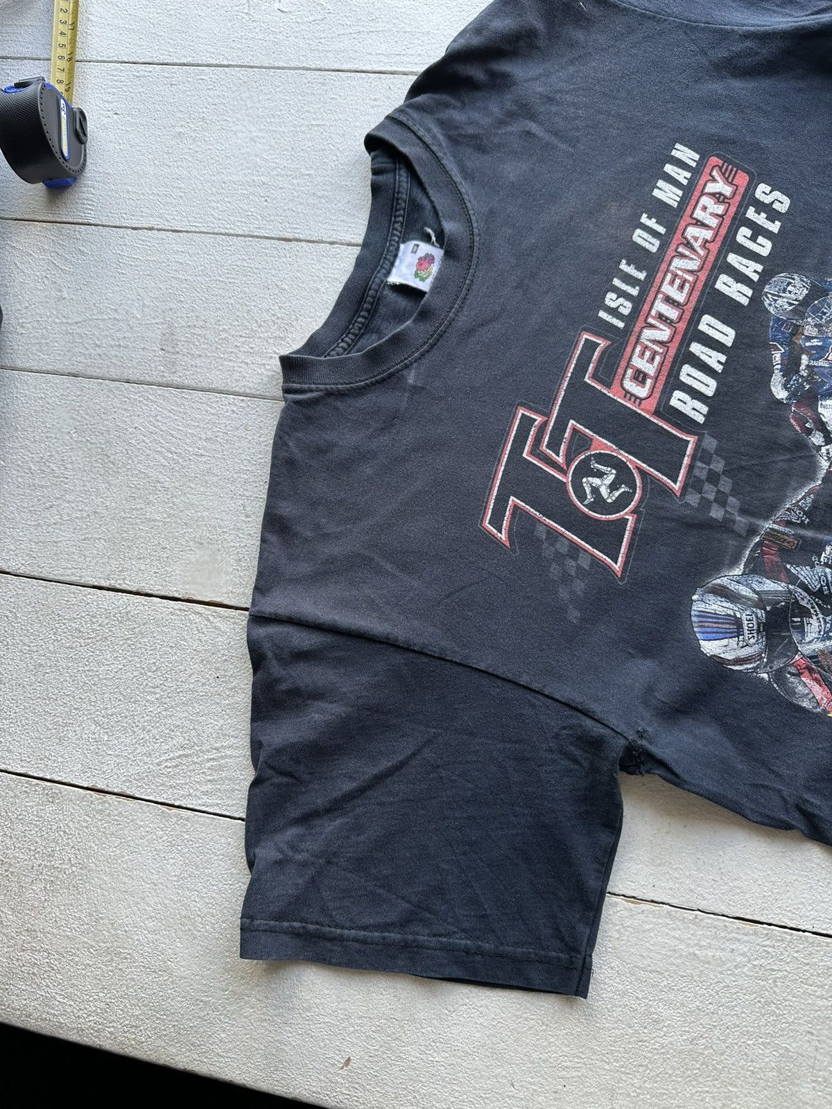 Vintage 🚨Racing T-shirt Isle of Man Vintage Big Logo 2 Side Size US M / EU 48-50 / 2 - 2 Thumbnail