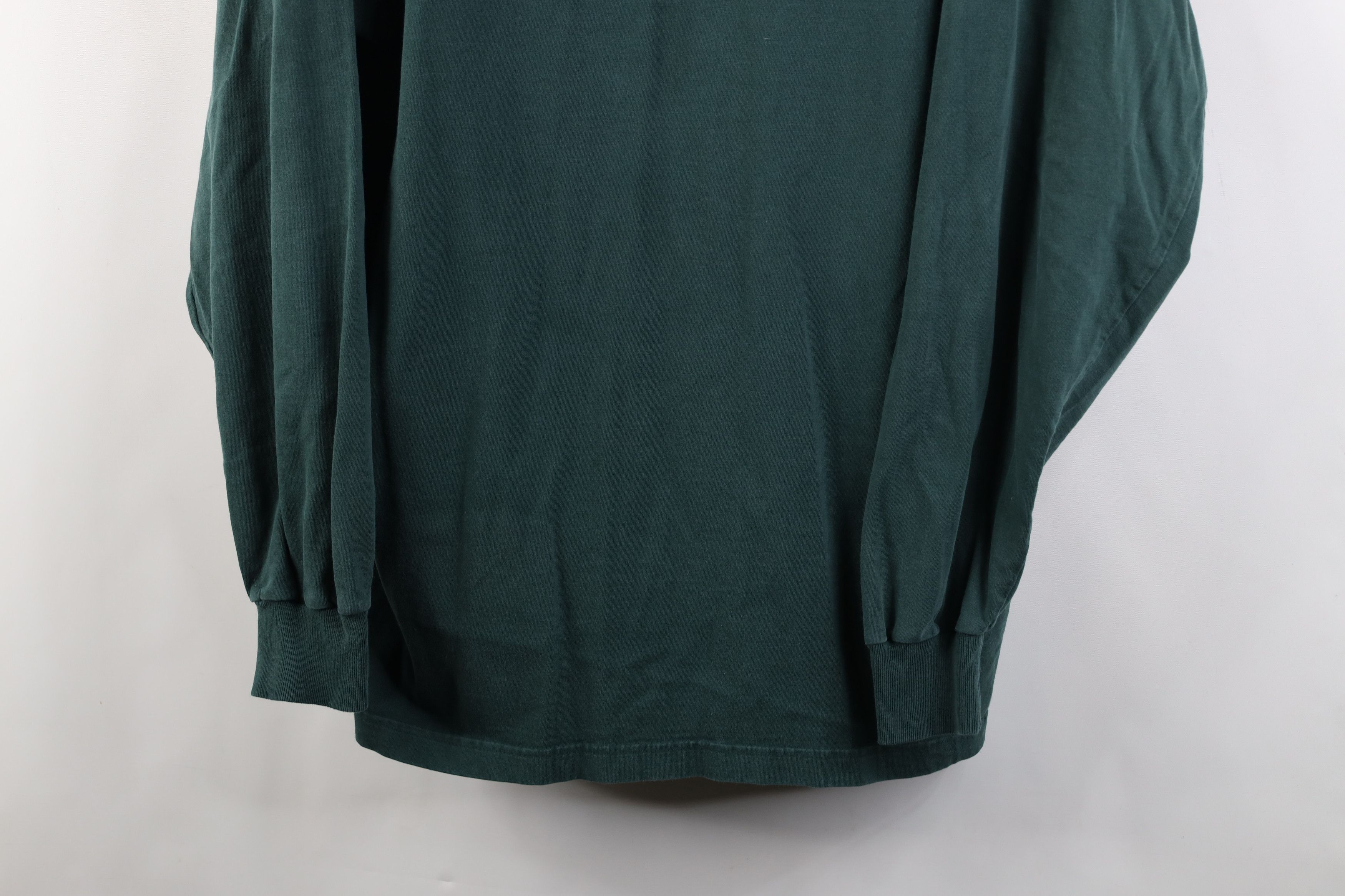 Vintage Vintage 90s Streetwear Long Sleeve Henley T-Shirt Green Size US XL / EU 56 / 4 - 3 Thumbnail