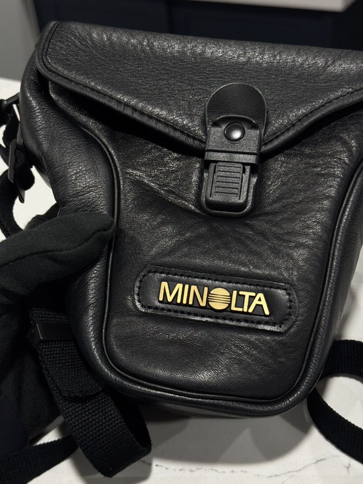 Japanese Brand Vintage Minolta Leather SLR Camera Case X-Series Size ONE SIZE - 4 Thumbnail