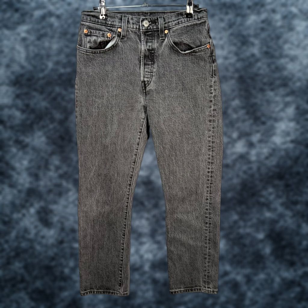 Levi's Levi's 501 Jeans Womens Straight Gray Stonewashed Denim 26x26 Classic Fit W26 L28 Size 26" / US 2 / IT 38 - 1 Thumbnail
