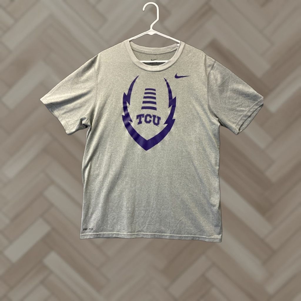 Nike Nike Dri-Fit T-Shirt S/S Men's Large Gray Logo Sports Shirt Size US L / EU 52-54 / 3 - 1 Thumbnail