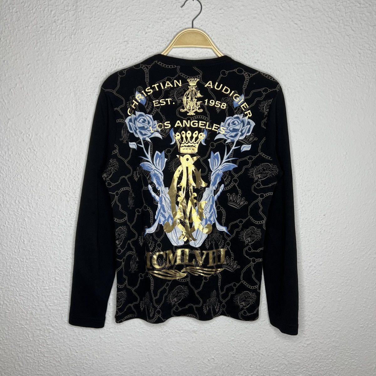 Christian Audigier Ed Hardy Christian Audigier Love Kills Skull AOP T-Shirt Y2K Size US M / EU 48-50 / 2 - 2 Thumbnail