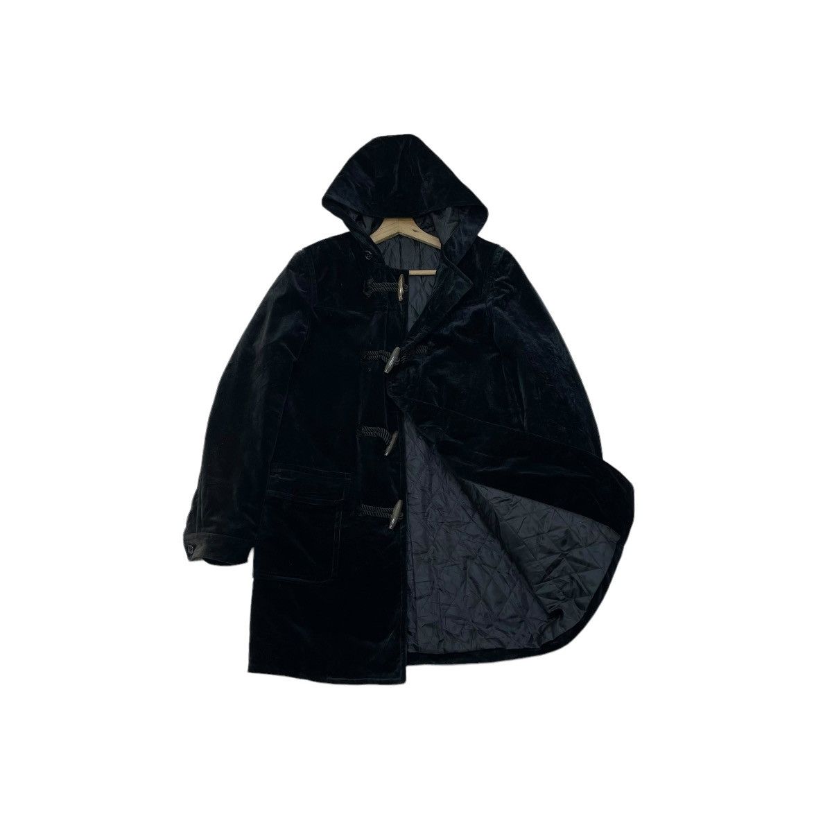 Comme des Garcons 🔥Vintage Comme Des Garçons Homme Velvet Duffle Jacket Size US S / EU 44-46 / 1 - 1 Thumbnail