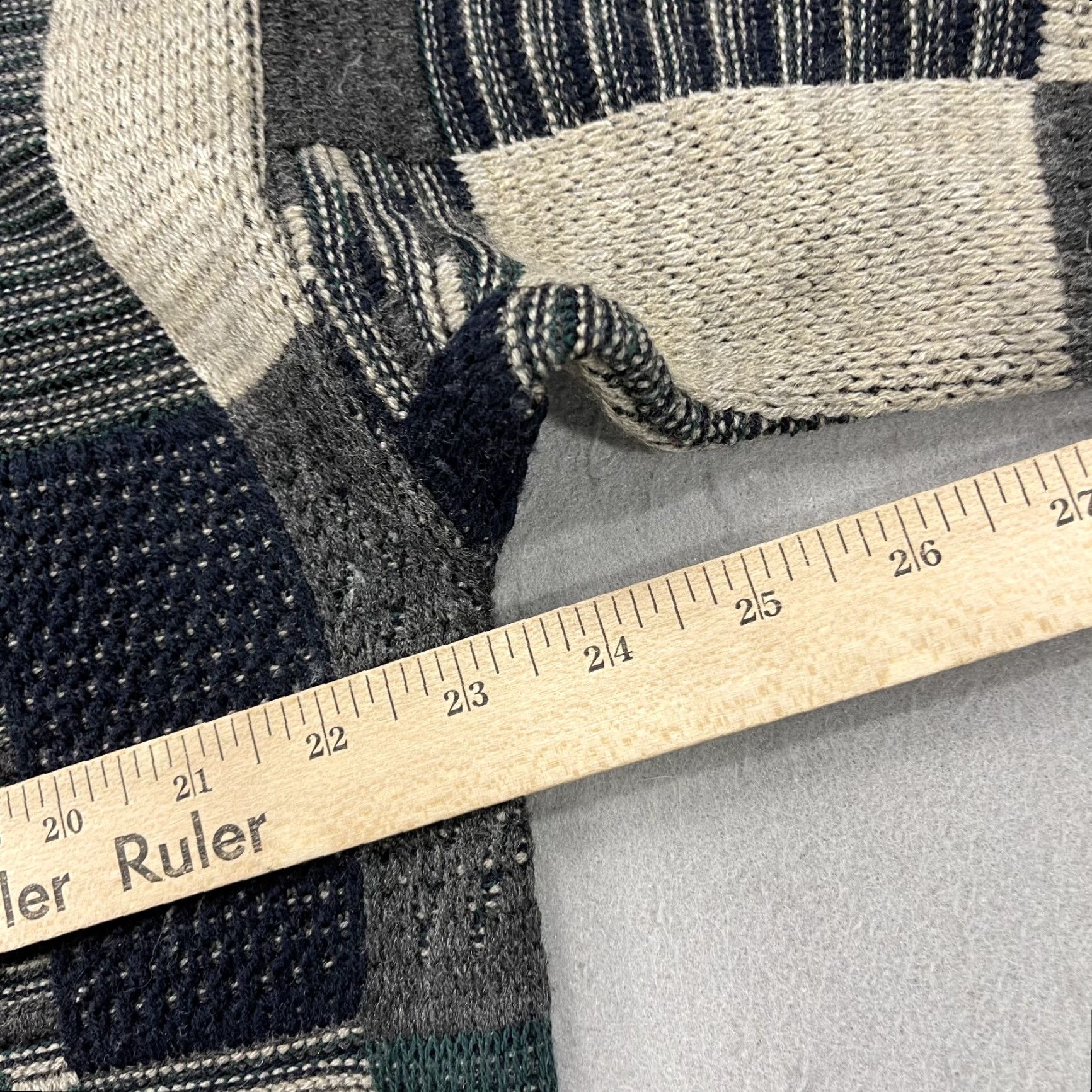 Vintage VINTAGE Expressions Sweater Shirt Mens L Gray Patchwork 90s Geometric Knit Pullover Crewneck Size US L / EU 52-54 / 3 - 7 Thumbnail