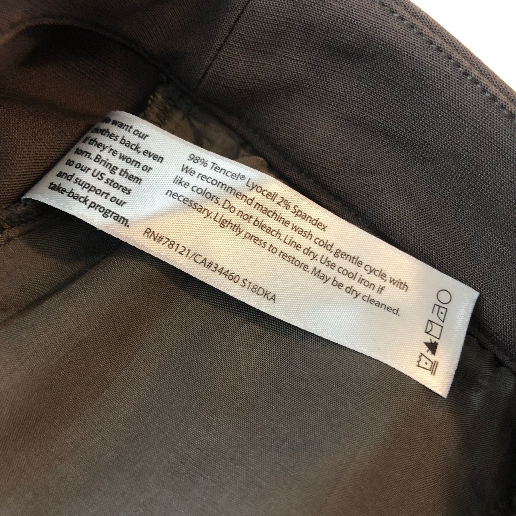 Eileen Fisher Eileen Fisher Womens Tencel/Spandex Cropped Pleated Trousers Size 34" / US 12 / IT 48 - 4 Thumbnail