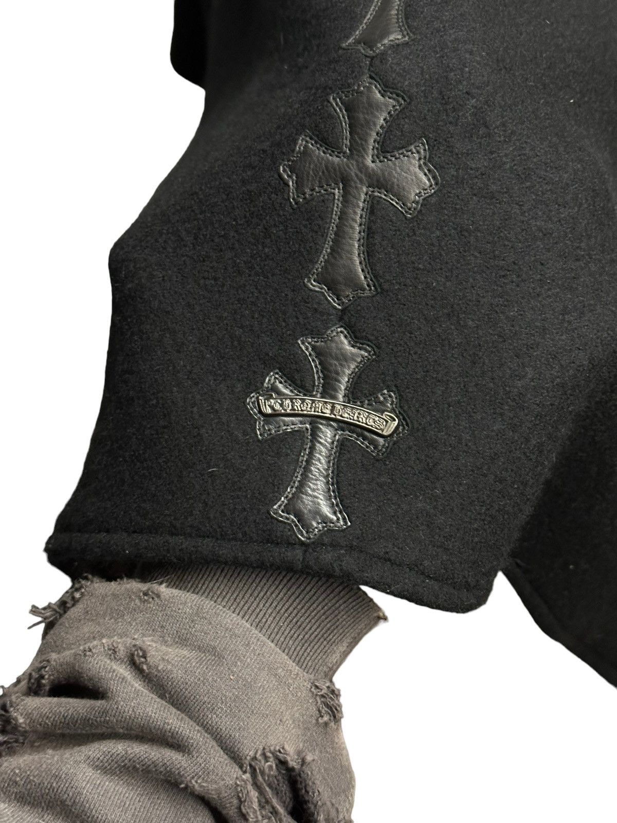 Chrome Hearts RARE Chrome Hearts Cashmere Cloak w Patches Down the Spine Size US S / EU 44-46 / 1 - 8 Thumbnail