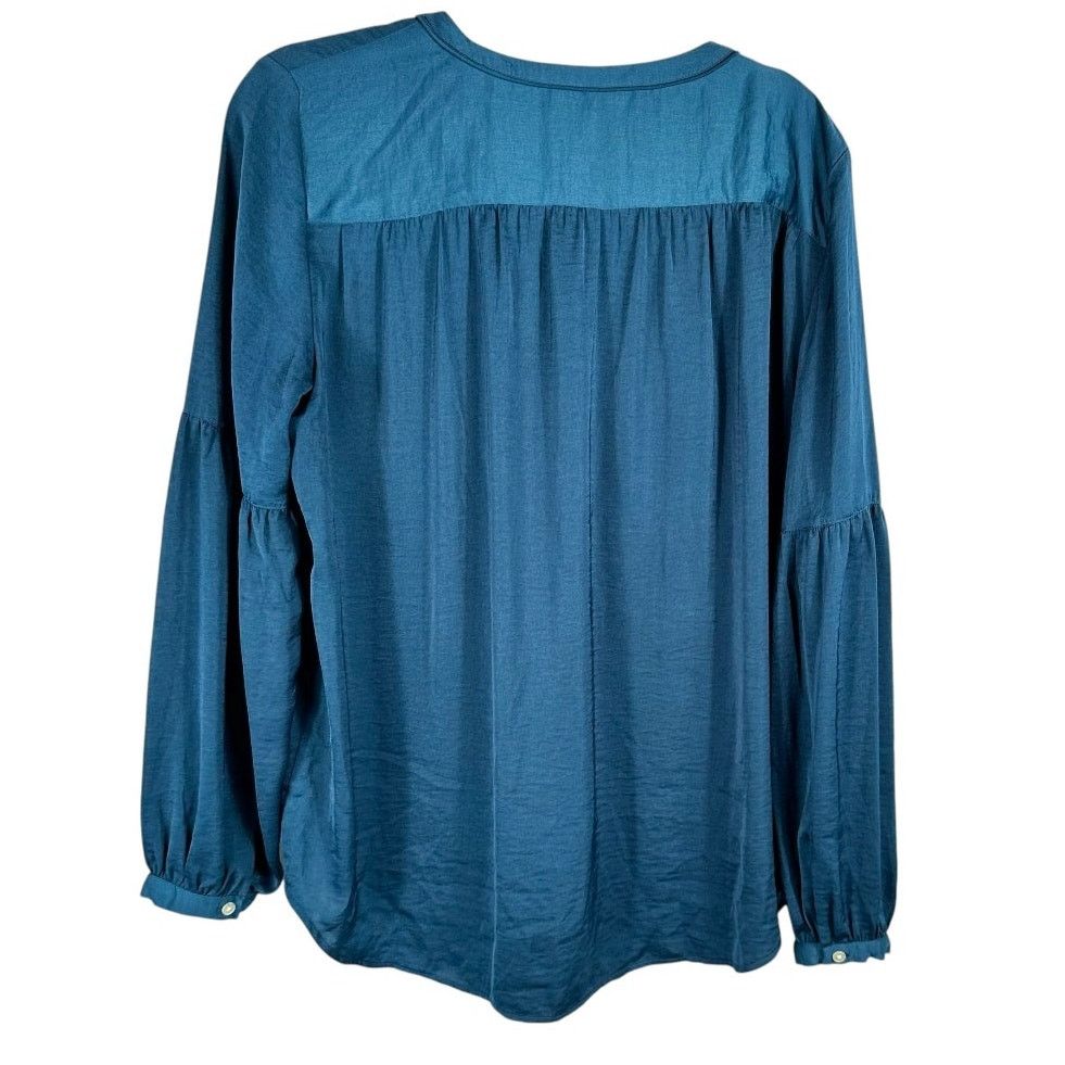 Loft Loft Blue Lightweight Loose Fit Long Sleeve Top Large Size L / US 10 / IT 46 - 2 Thumbnail