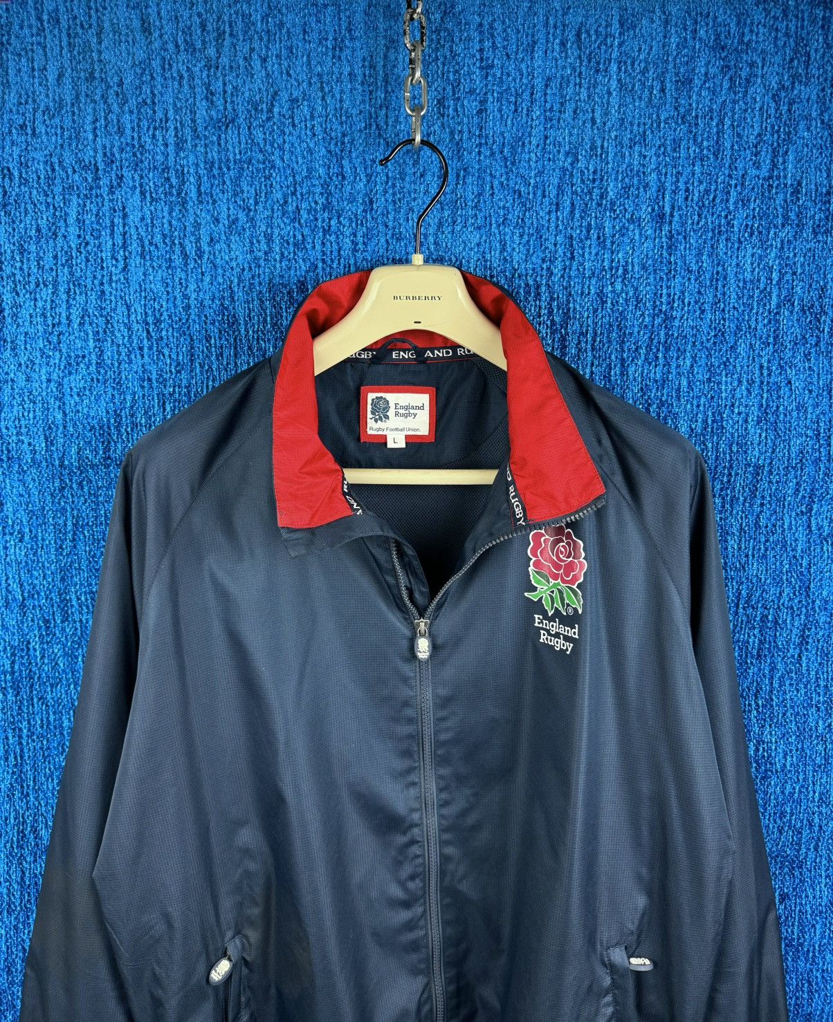 Vintage England Rugby 🏉 Football USA Jacket Y2K drill style size L Size US L / EU 52-54 / 3 - 12 Thumbnail