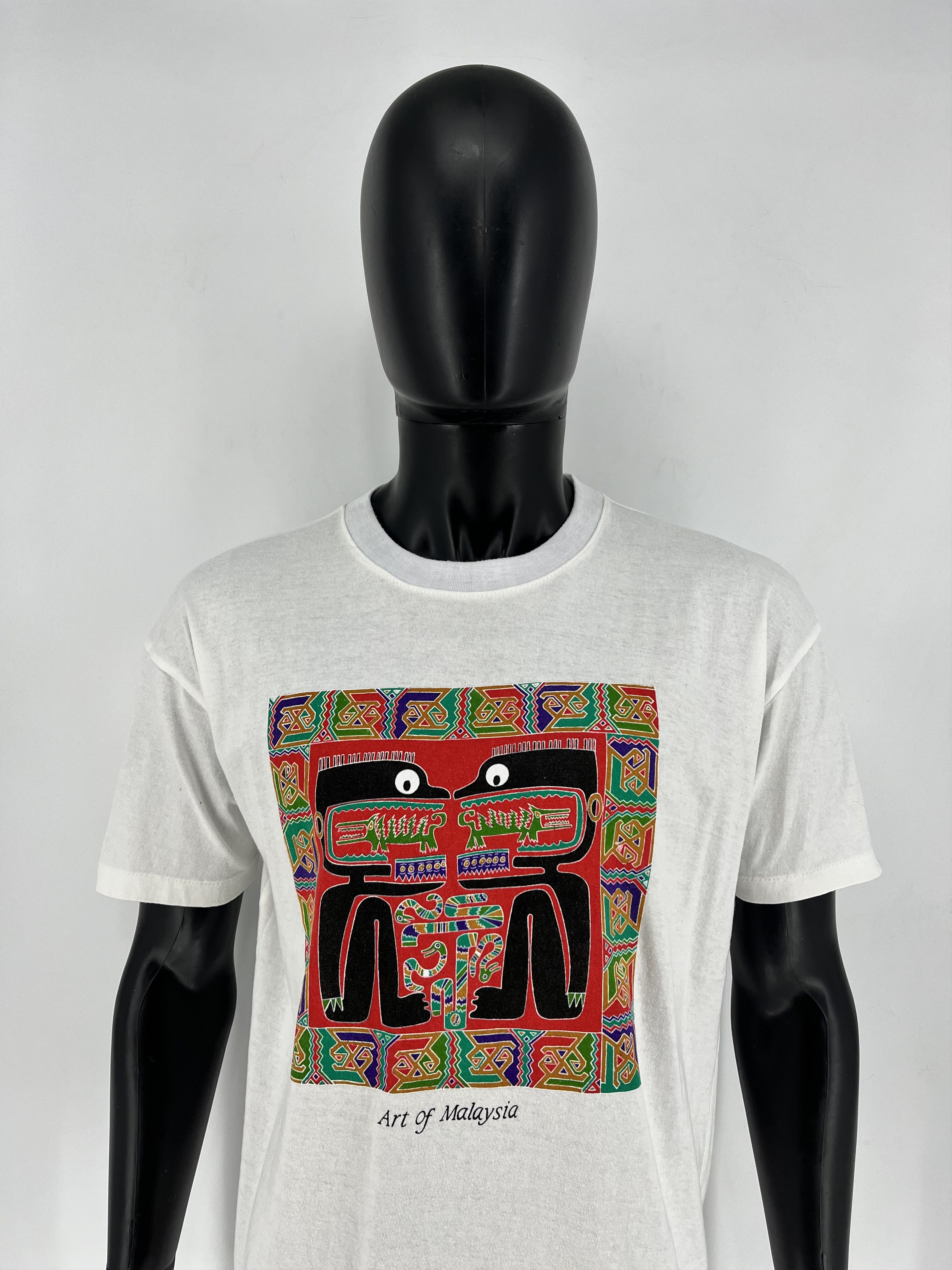 Other Vintage 90s Aboriginal Art Malaysia Animals t-shirt Size US L / EU 52-54 / 3 - 1 Thumbnail