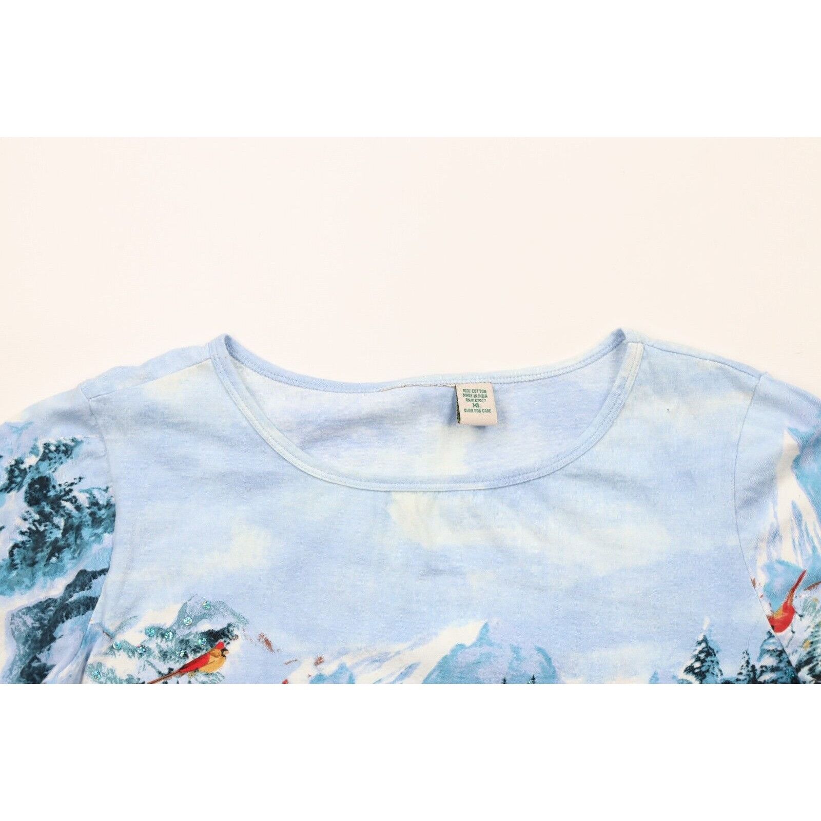 Vintage Vintage 90s Streetwear Christmas All Over Print T-Shirt Size XL / US 12-14 / IT 48-50 - 2 Thumbnail