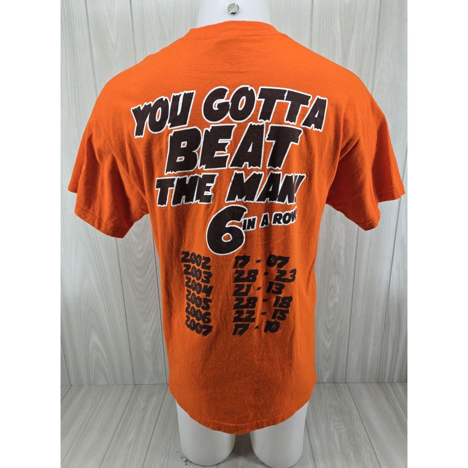 Jerzees VINTAGE Auburn Tigers Shirt Mens Large To be the Man 6 in a Row Double Sided Vintage Size US L / EU 52-54 / 3 - 2 Thumbnail