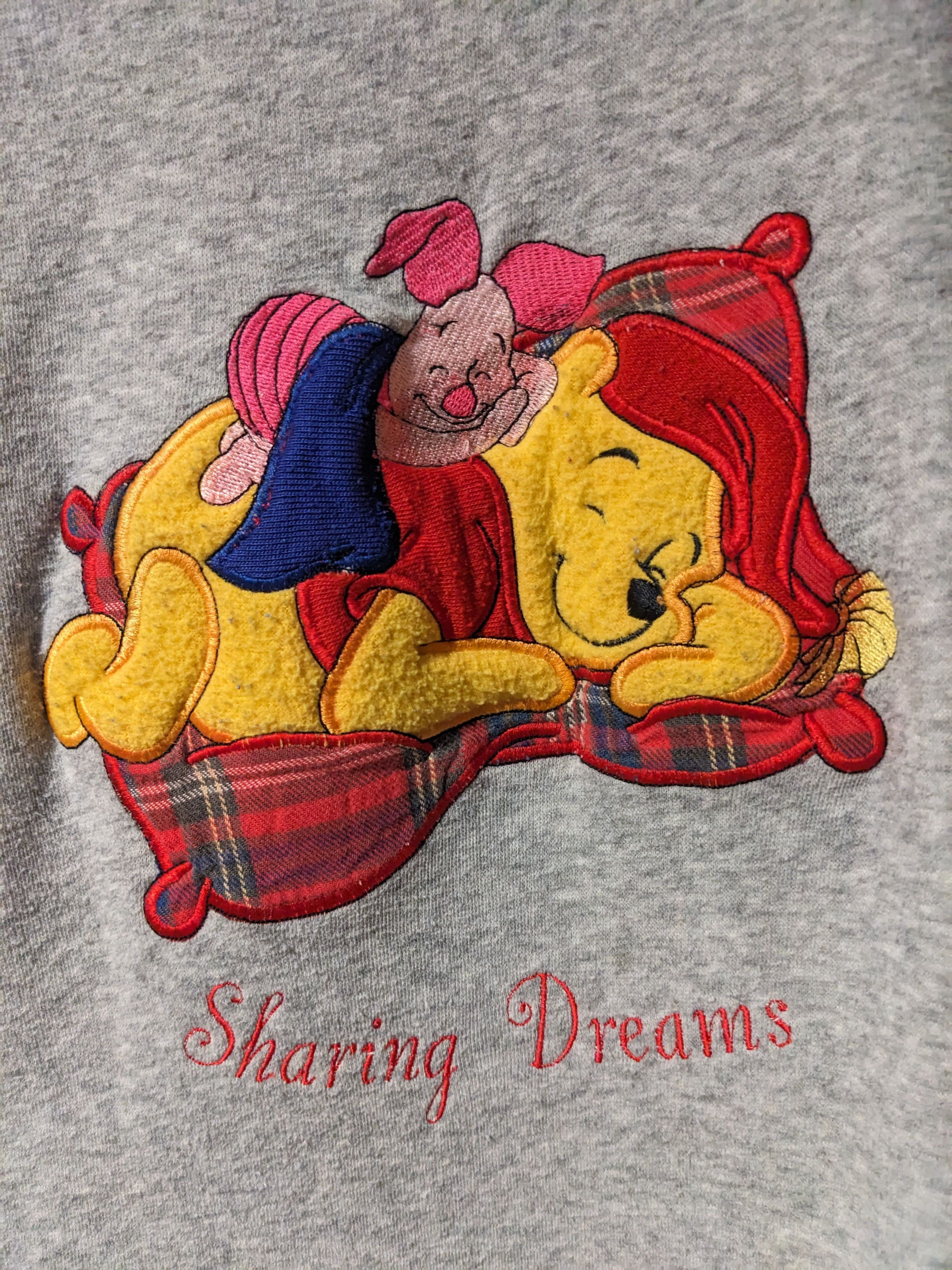 Disney × Vintage Vintage 90s Winnie the Pooh Sharing Dreams Sleep Shirt Size US M / EU 48-50 / 2 - 2 Thumbnail