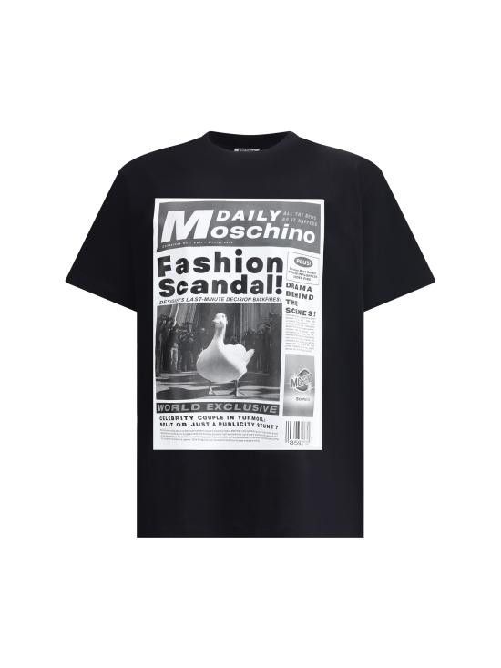 Moschino MOSCHINO Men T-Shirts 252ZZ0724252ZZ5241 1555 BLACK Size US XL / EU 56 / 4 - 1 Thumbnail