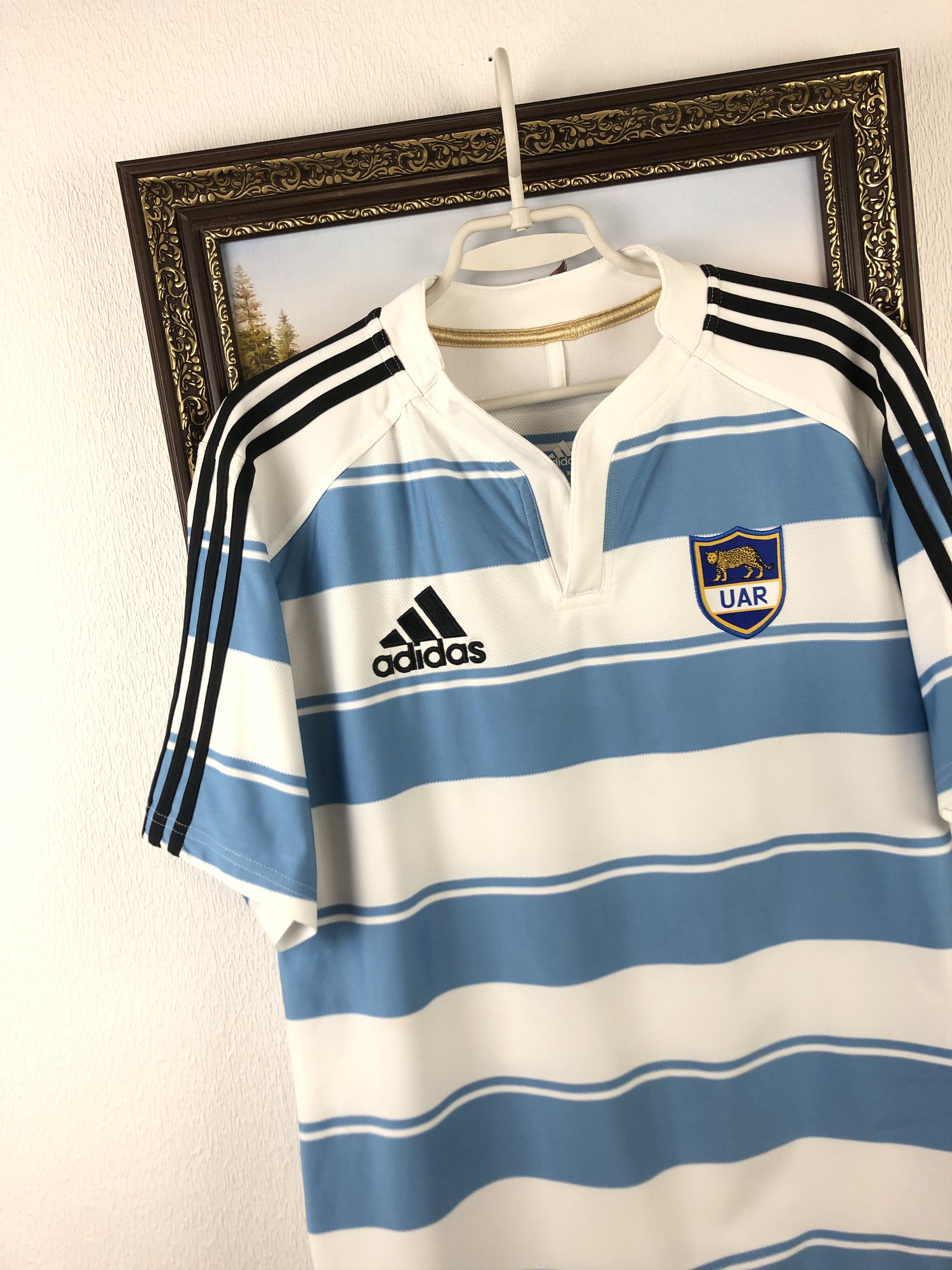 Adidas × Vintage Argentina Rugby Jersey 2011 Rugby Shirt Adidas Rare Size US L / EU 52-54 / 3 - 3 Thumbnail