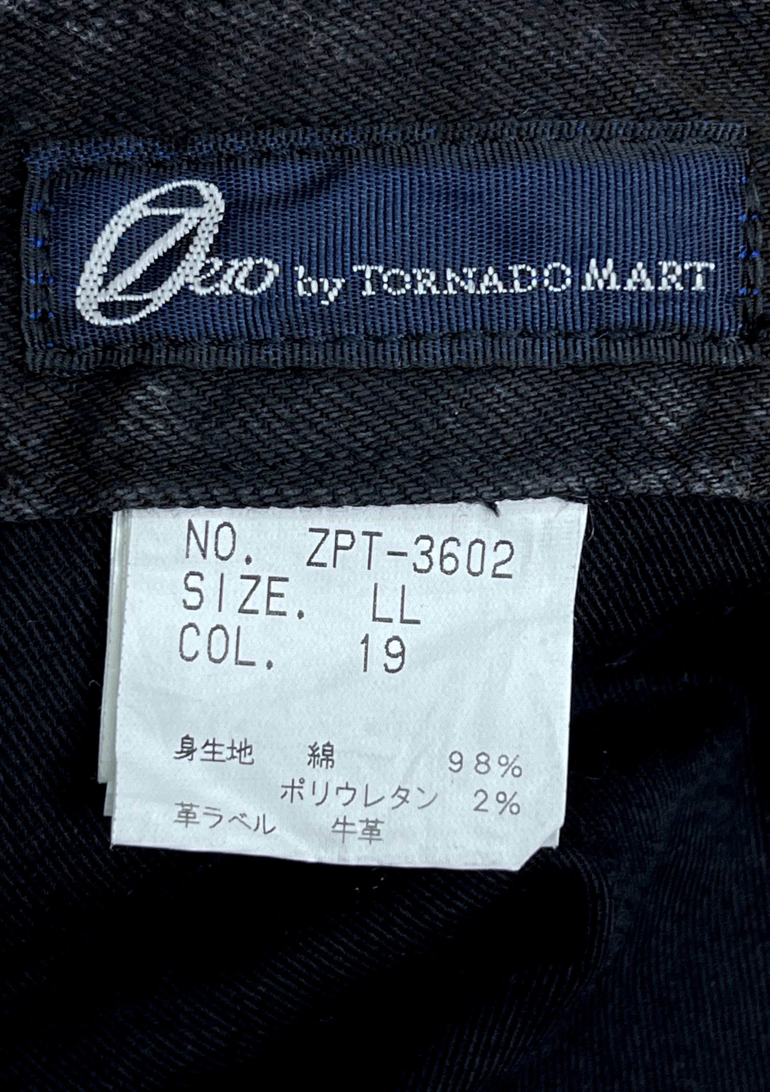 Tornado Mart 🔥Vintage TORNADO MART JAPAN Black Clawmark Slim Fit Denim Size US 31 - 8 Thumbnail