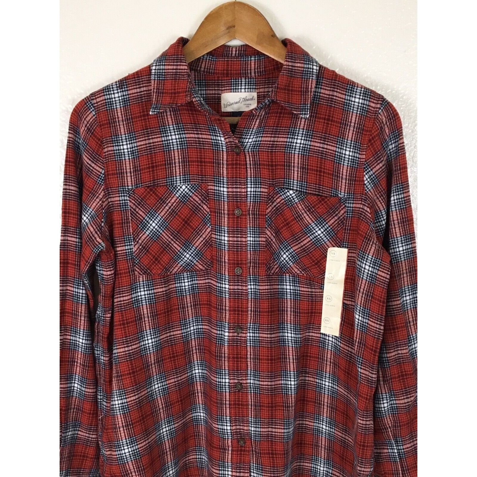 Other Womens Plaid Flannel Long Sleeve Button-Down Shirt Size XS / US 0-2 / IT 36-38 - 3 Thumbnail