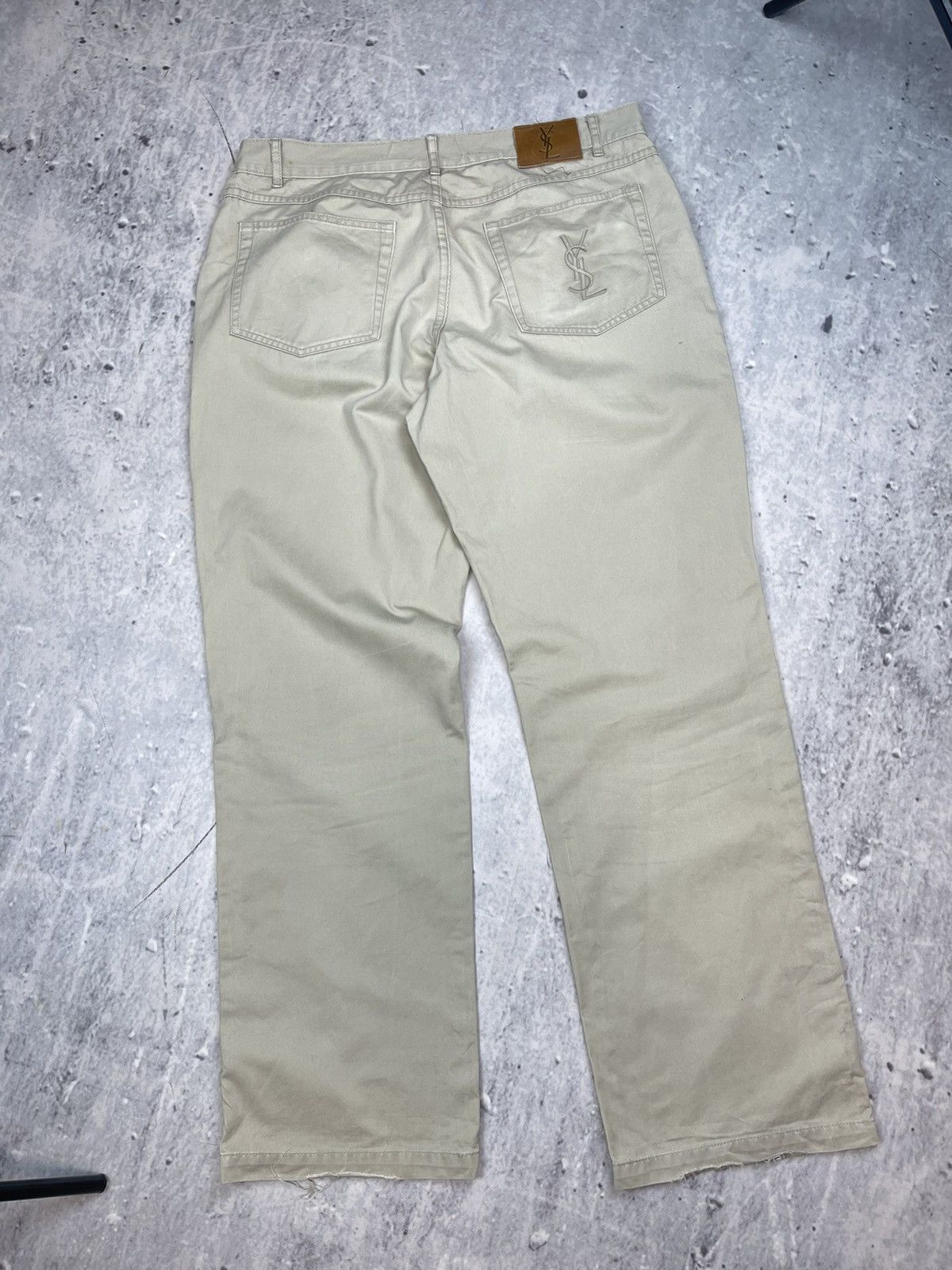 Vintage × Yves Saint Laurent YSL 00s casual pants luxury beige jeans Yves Saint Laurent Size US 36 / EU 52 - 1 Thumbnail
