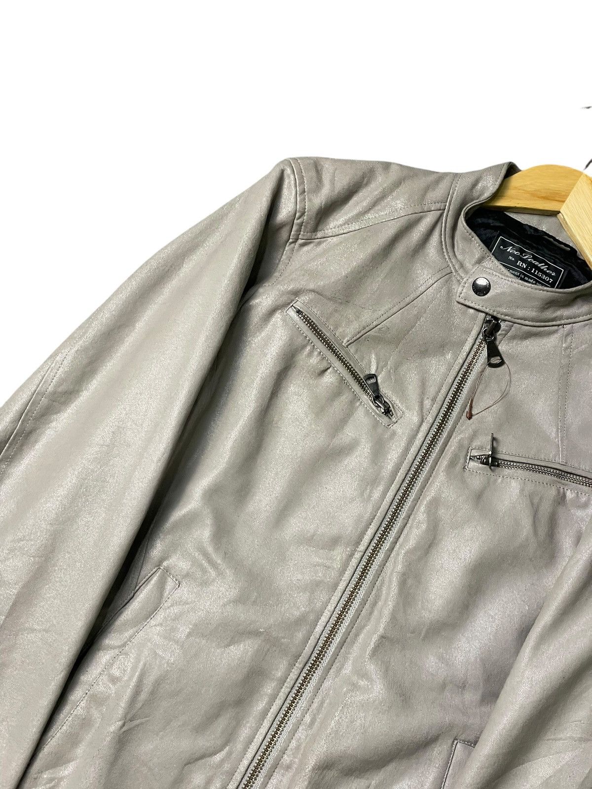 Japanese Brand × Uniqlo × Vintage Uniqlo Neo Garment Leather Jacket (107) Size US M / EU 48-50 / 2 - 2 Thumbnail
