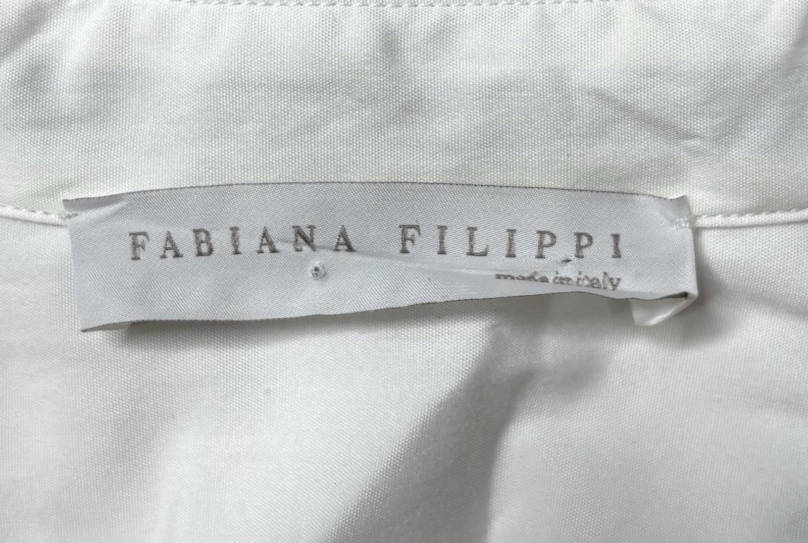 Other Fabiana Filippi Top Womens 14 L Cotton Stretch Silk Satin Size L / US 10 / IT 46 - 2 Thumbnail