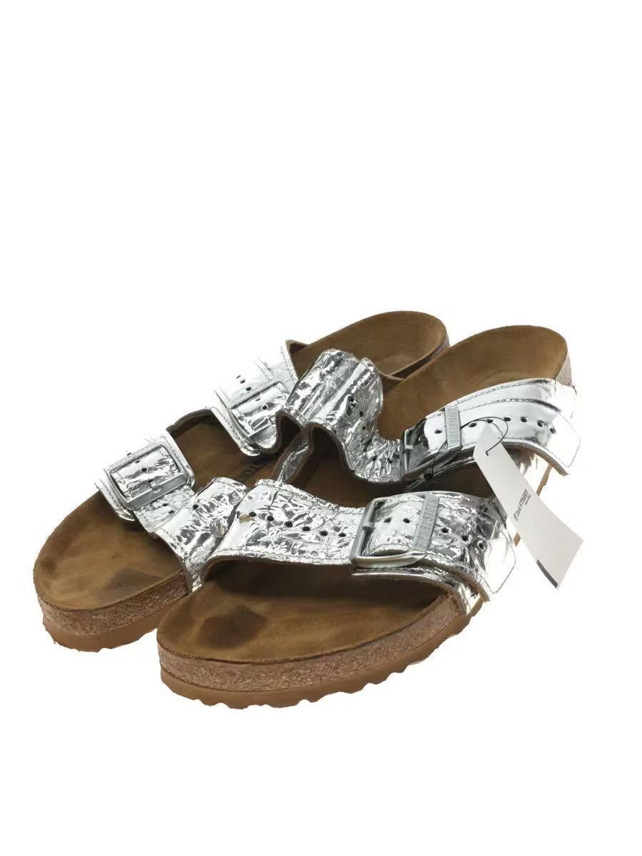image of Birkenstock x Rick Owens Metallic Arizona Sandals in Silver, Men's (Size 10)