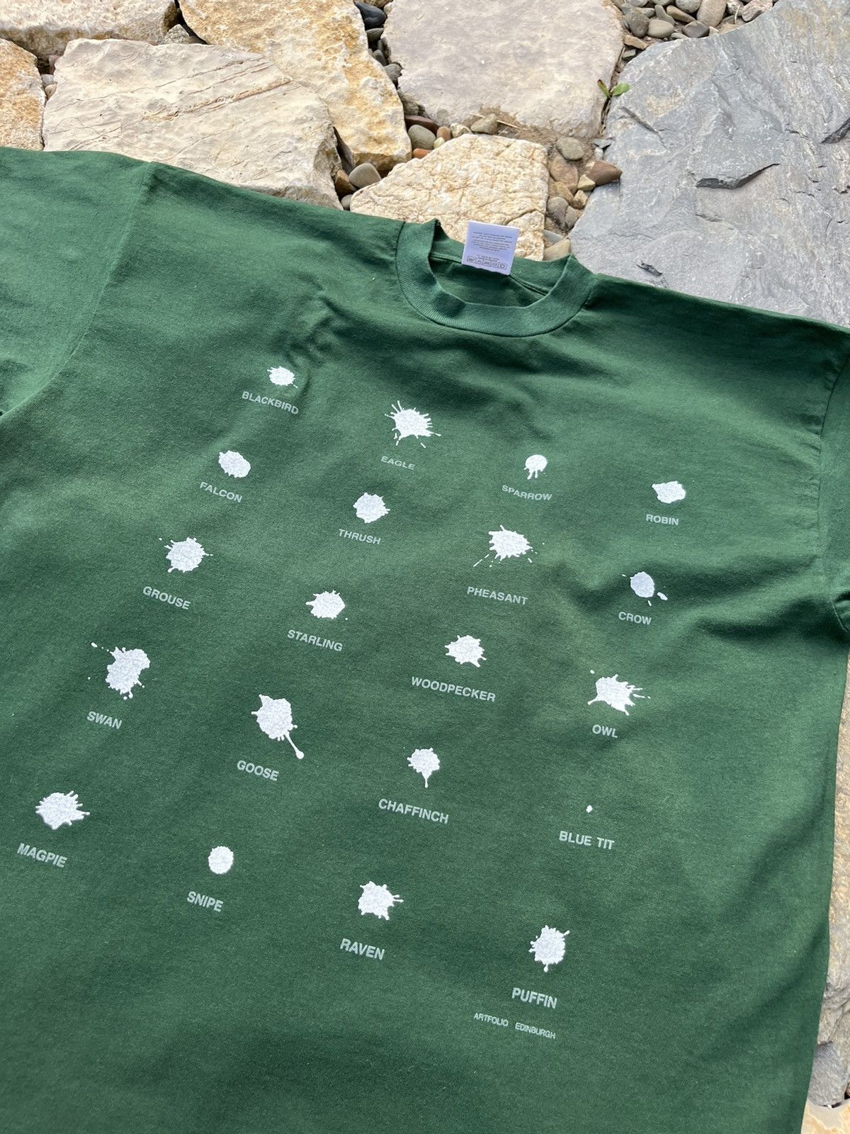 Vintage Vintage fotl screen stars bird poop shit identification tee Size US XL / EU 56 / 4 - 13 Thumbnail
