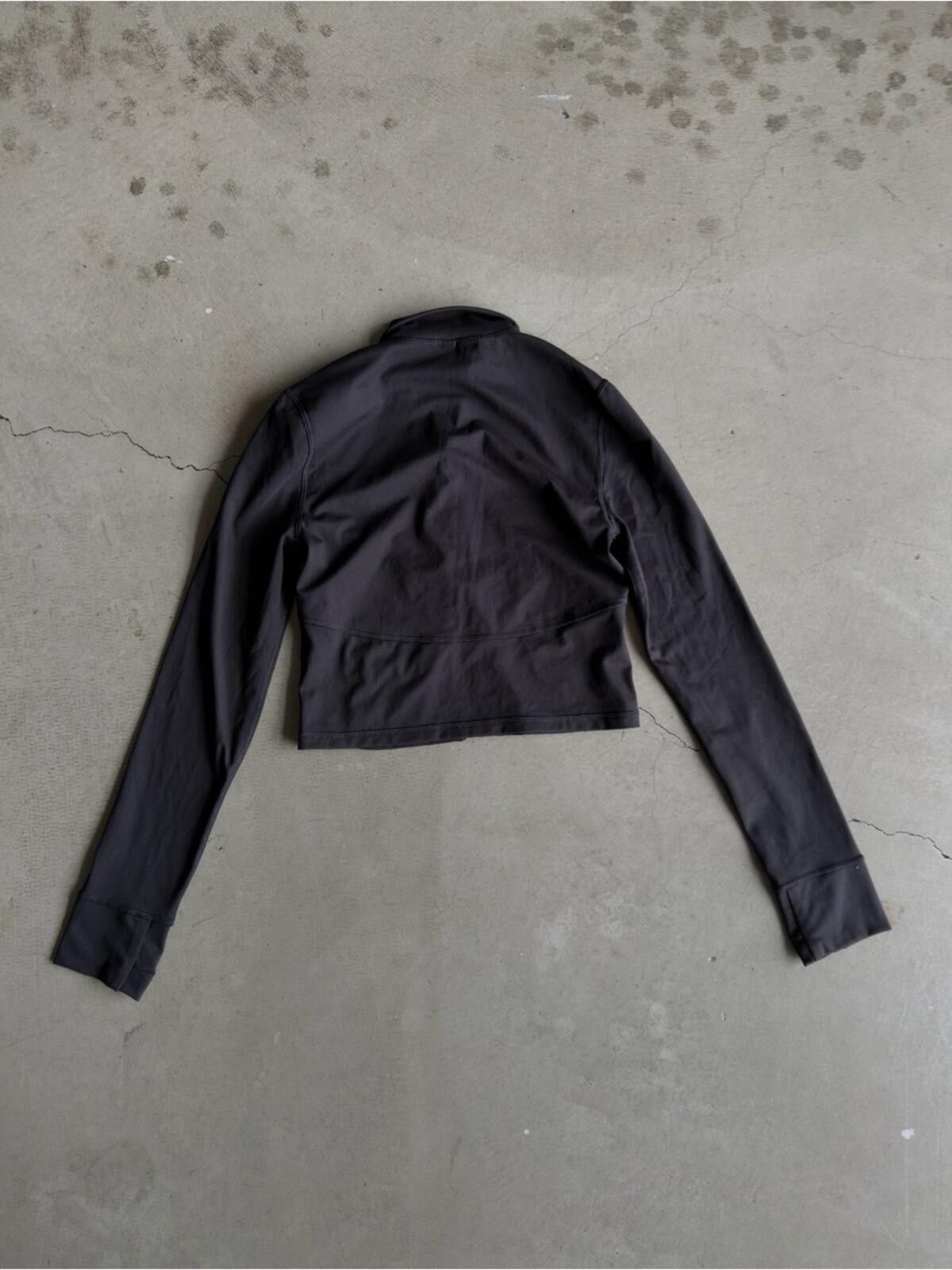 Nordstrom Cropped Stretch Zip Jacket / Activewear / Black Size S / US 4 / IT 40 - 5 Thumbnail