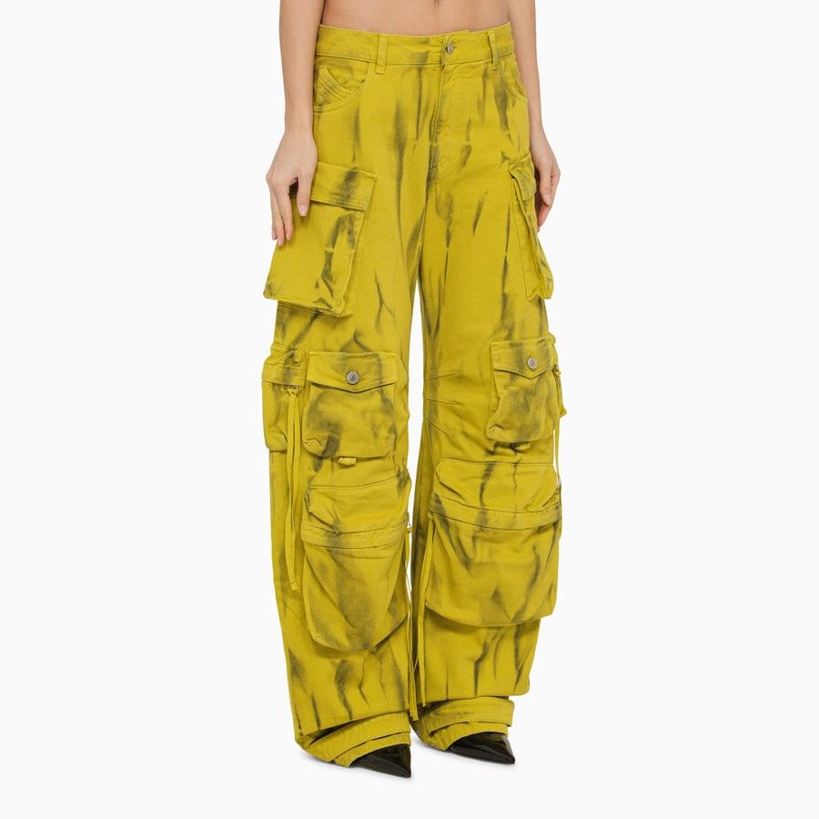 The Attico o1d2blof1024 Cargo Trouser in Yellow Size 26" / US 2 / IT 38 - 3 Thumbnail