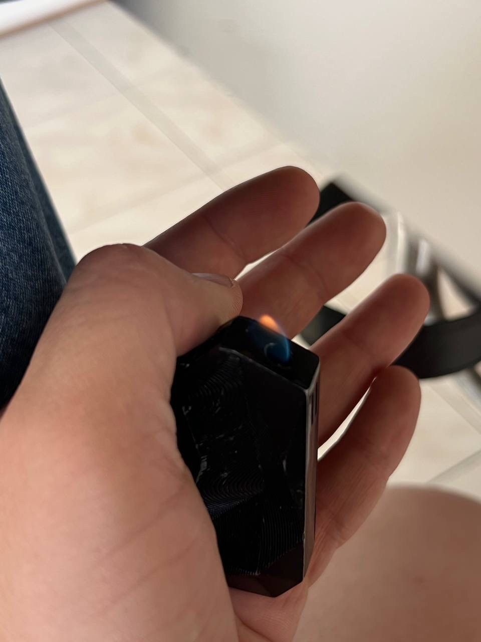 Marlboro ELEGANCE MARLBORO BLACK GEOMETRIC METAL PUNK ROCK LIGHTER Size ONE SIZE - 8 Thumbnail