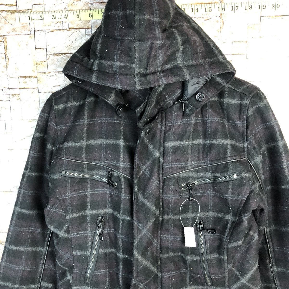 In The Attic In the Attic Black Hoodie Bombers Jacket #A388 Size US S / EU 44-46 / 1 - 5 Thumbnail