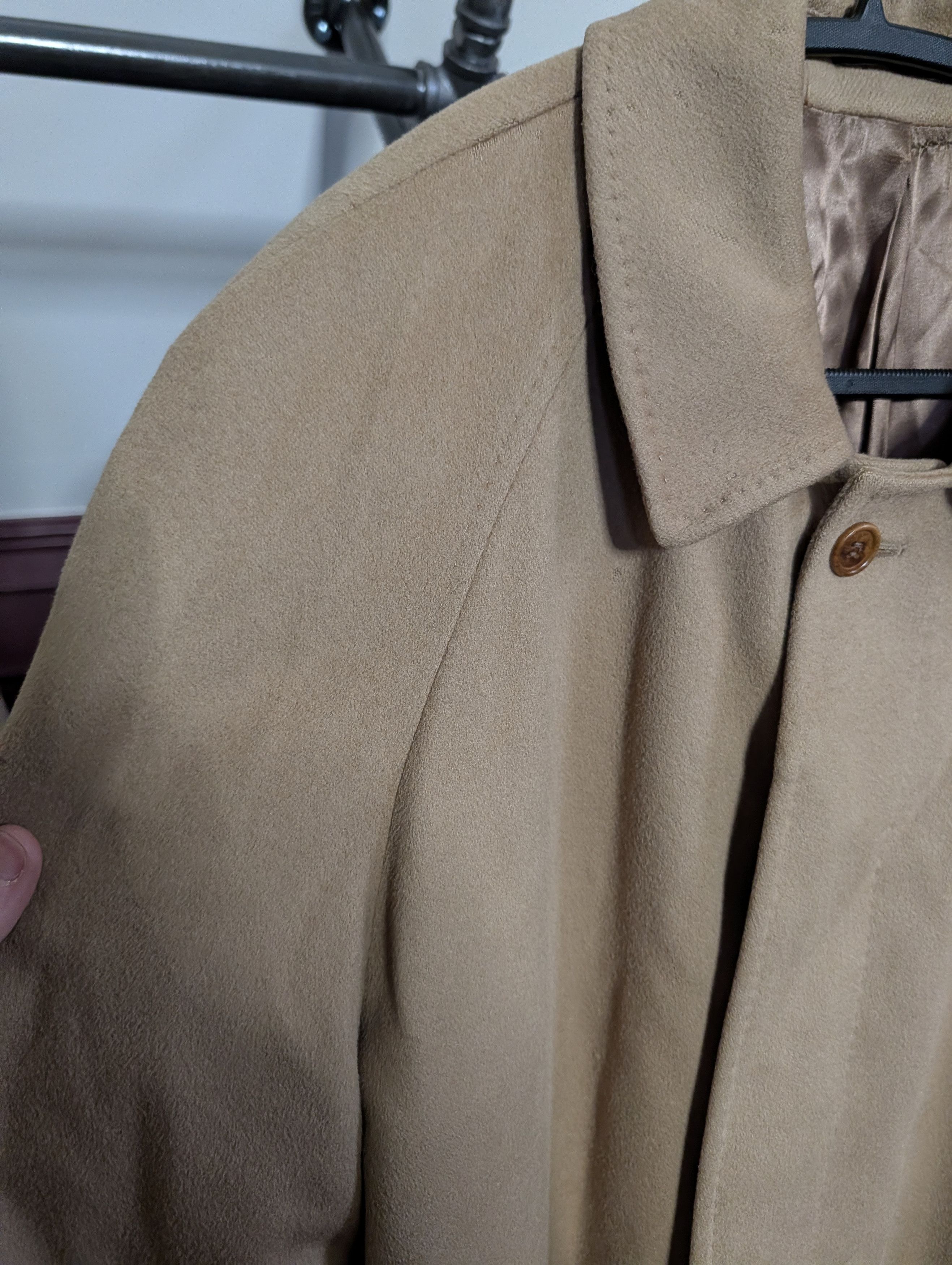 PIACENZA 1833 Piacenza Caesar virgin wool fleece camel overcoat 52R Size US XL / EU 56 / 4 - 3 Thumbnail