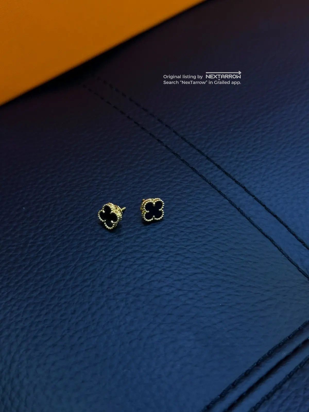 Vca Alhambra Clover Earrings Aaaa 052609 in Black, Women's — image 2 of 3