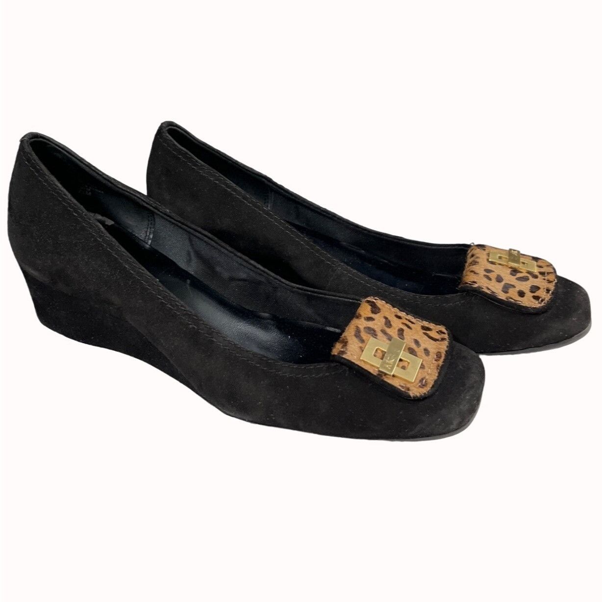Anne Klein AK Anne Klein iflex Enrika Women's Black Shoes/Heels Sz 7.5M Size US 7.5 / IT 37.5 - 1 Thumbnail