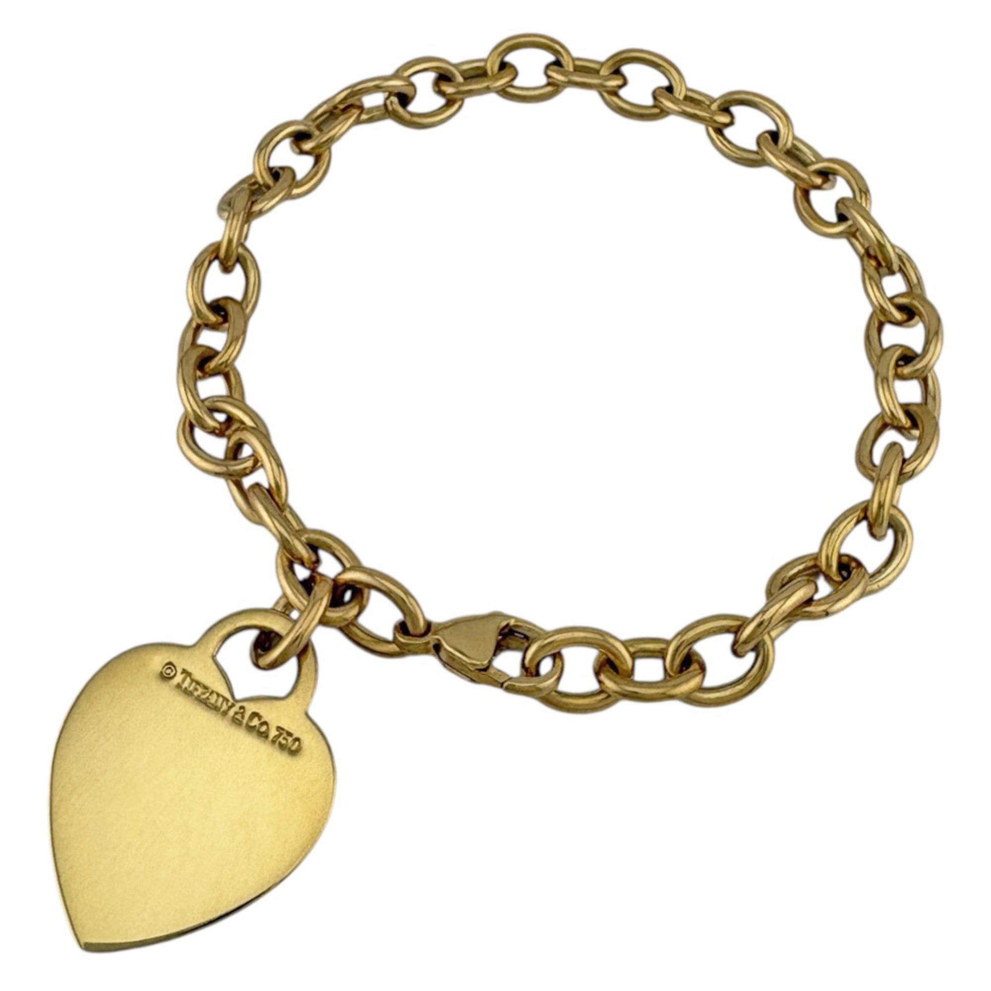 Tiffany Return to Heart Tag Bracelet 18k Gold Women's Pre-owned TIFFANY & Co.