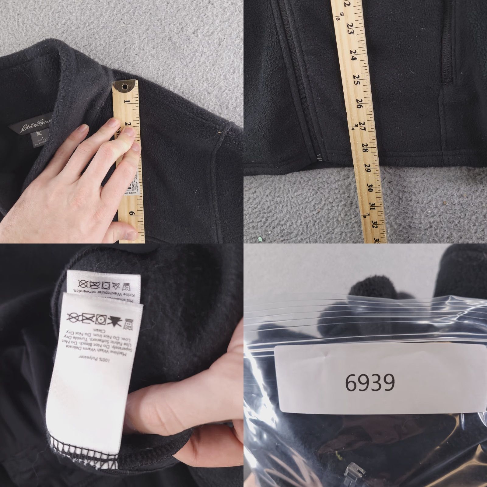 Eddie Bauer Eddie Bauer Sweater Men L Black Fleece Zip Polyester Size US L / EU 52-54 / 3 - 8 Thumbnail
